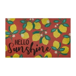 Sonoma Goods For Life® CORAL LEMONS DOORMAT