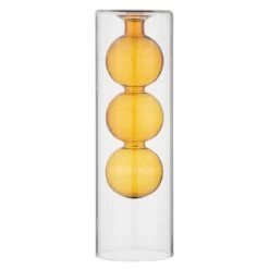 Sonoma Goods For Life® Outdoor 8.5''H Yellow Cylinder Glass Propagation Vase