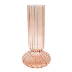 Sonoma Goods For Life® Blush Color Glass Decorative Vase Table Decor