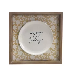 Sonoma Goods For Life® Enjoy Today Plate Framed Wall Art