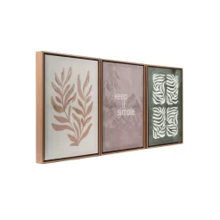 Sonoma Goods For Life® Keep It Simple Leaves Framed Wall Art 3-piece Set -Sonoma Goods For Life Home 6021257 ALT2